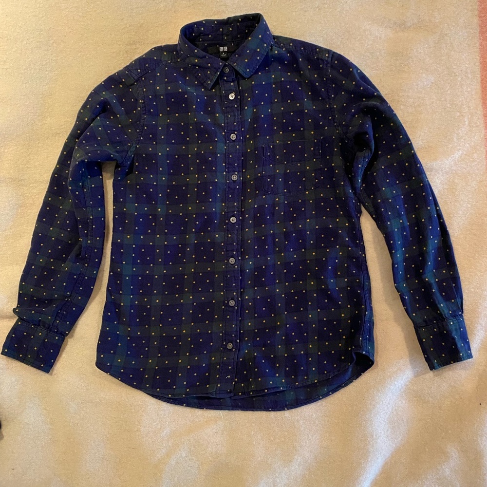 Uniqlo flannel button-up shirt